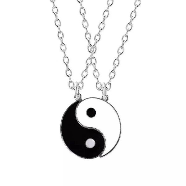 pendant necklaces 2021 selling black white necklace for women men tai chi couples matching choker friend friendship jewelry gift, Silver
pendant necklaces 2021 selling black white necklace for women men tai chi couples matching choker friend friendship jewelry gift, Silver
