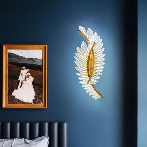 wall lamp ory copper luxury light led feather modern minimalist bedside home creative living room sconce
wall lamp ory copper luxury light led feather modern minimalist bedside home creative living room sconce