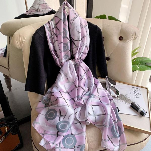 scarves 2021 spring luxury women brand silk scarf shawls fashion designer letter print bandana pashmina wraps stoles female foulard, Blue;gray
scarves 2021 spring luxury women brand silk scarf shawls fashion designer letter print bandana pashmina wraps stoles female foulard, Blue;gray