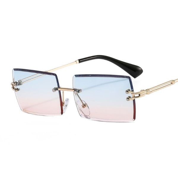 sunglasses 2021 retro women brand designer fashion rimless gradient sun glasses shades cutting lens ladies frameless eyewear, White;black
sunglasses 2021 retro women brand designer fashion rimless gradient sun glasses shades cutting lens ladies frameless eyewear, White;black