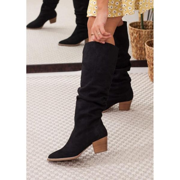 boots black suede pu leather season 2021 autmn winter fashion stylish comfortabledaily 6 heel knee-high lady women
boots black suede pu leather season 2021 autmn winter fashion stylish comfortabledaily 6 heel knee-high lady women