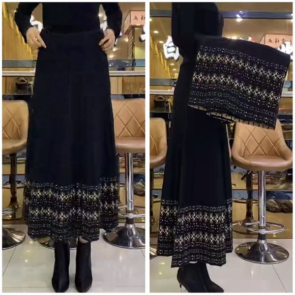chic long wool plied winter skirt for woman autumn oversized tall black waistline printing sweater elegant falda y1158 qjrl
chic long wool plied winter skirt for woman autumn oversized tall black waistline printing sweater elegant falda y1158 qjrl