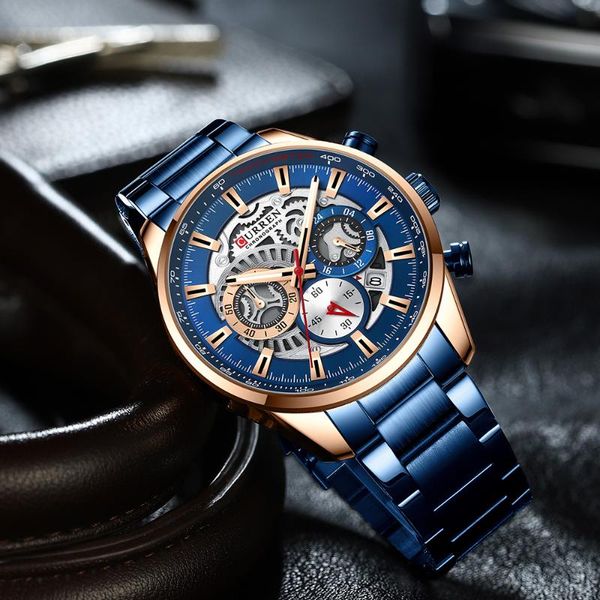 wristwatches curren men luxury casual fashion quartz wristwatch with luminous hand sport chronograph clock stainless steel wrist watch, Slivery;brown
wristwatches curren men luxury casual fashion quartz wristwatch with luminous hand sport chronograph clock stainless steel wrist watch, Slivery;brown