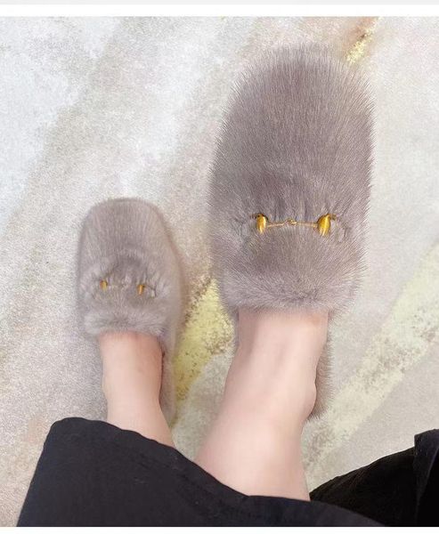 slippers ladies 100% mink mule shoes real casual flat home girls outdoor ne, Black
slippers ladies 100% mink mule shoes real casual flat home girls outdoor ne, Black