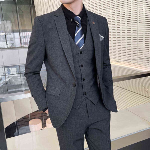 luxury suits blaze four seasons men's busins casual suit three piece set korean slim groom man suit men, Black
luxury suits blaze four seasons men's busins casual suit three piece set korean slim groom man suit men, Black