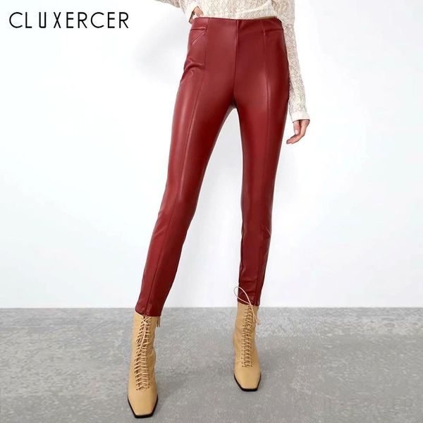 women's pants & capris women streetwear pu faux leather fashion zipper female skinny long casual high waist lady pencil, Black;white
women's pants & capris women streetwear pu faux leather fashion zipper female skinny long casual high waist lady pencil, Black;white