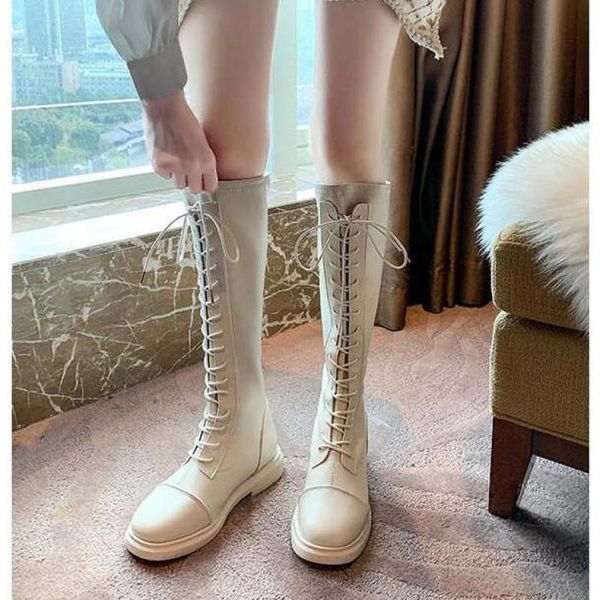 boots 2021 winter ladies fashion lace flat over the knee thickened round toe, Black
boots 2021 winter ladies fashion lace flat over the knee thickened round toe, Black