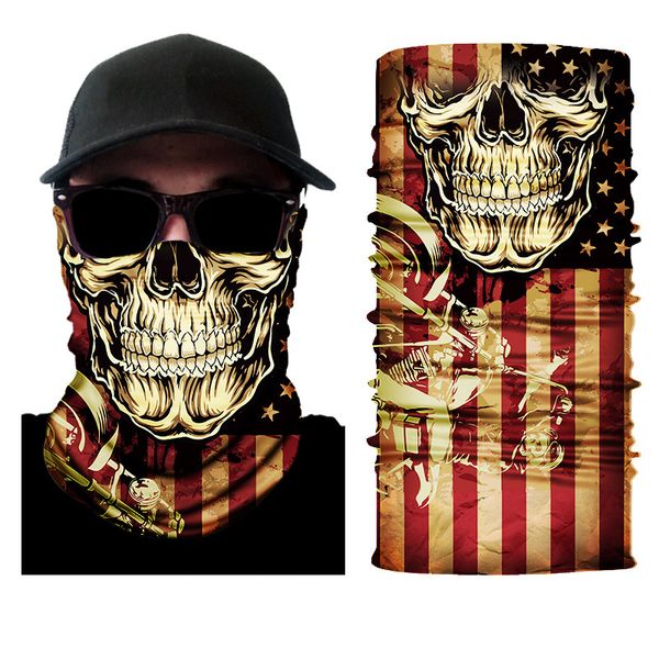magic versatile scarf sunscreen seamls multifunctional 3d digital printed skull riding mask
magic versatile scarf sunscreen seamls multifunctional 3d digital printed skull riding mask