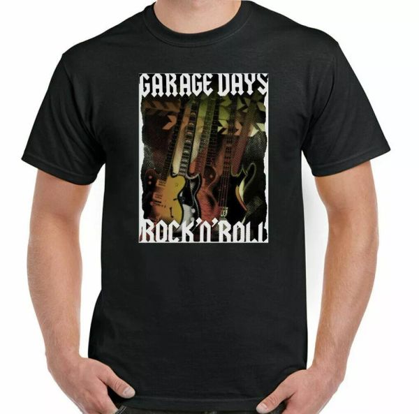 guitar t-shirt garage days rock n roll mens guitar electric acoustic band, White;black
guitar t-shirt garage days rock n roll mens guitar electric acoustic band, White;black