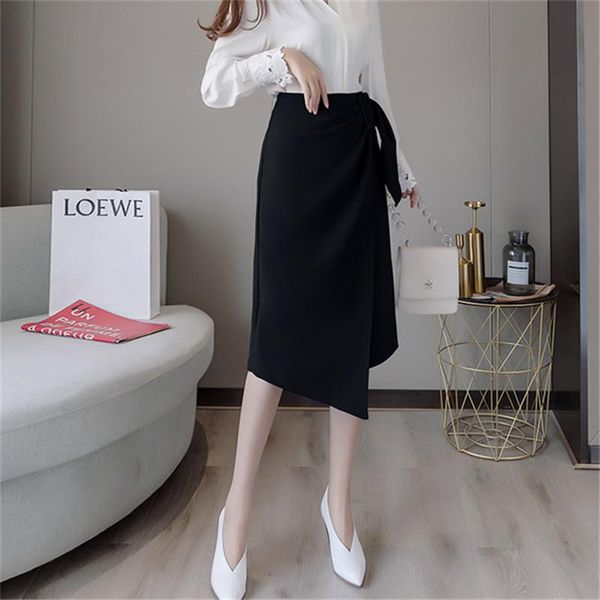 mazefeng 2021 women autumn winter skirts irregular knee-length midi elegant office lady minimalist style ladies size s-xl, Black
mazefeng 2021 women autumn winter skirts irregular knee-length midi elegant office lady minimalist style ladies size s-xl, Black