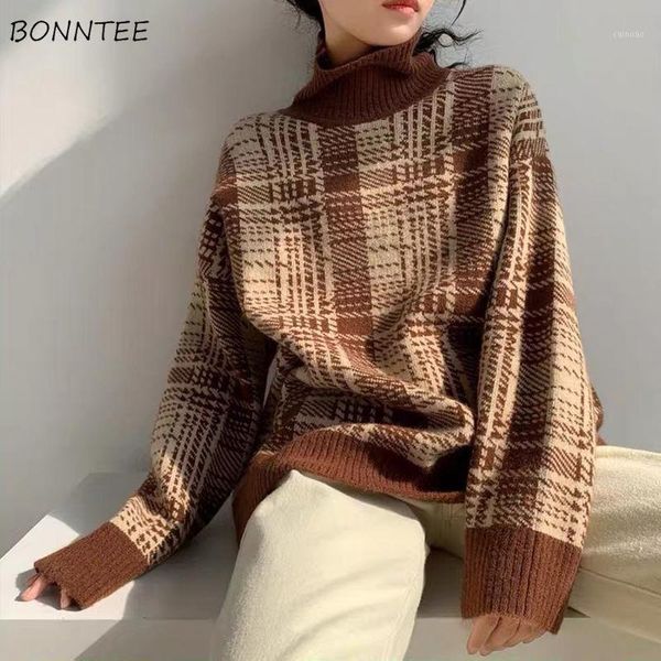 women pullovers sweaters thicker turtleneck soft loose winter chic harajuku ladies elegant warm all-match knitted oversize women's, White;black
women pullovers sweaters thicker turtleneck soft loose winter chic harajuku ladies elegant warm all-match knitted oversize women's, White;black