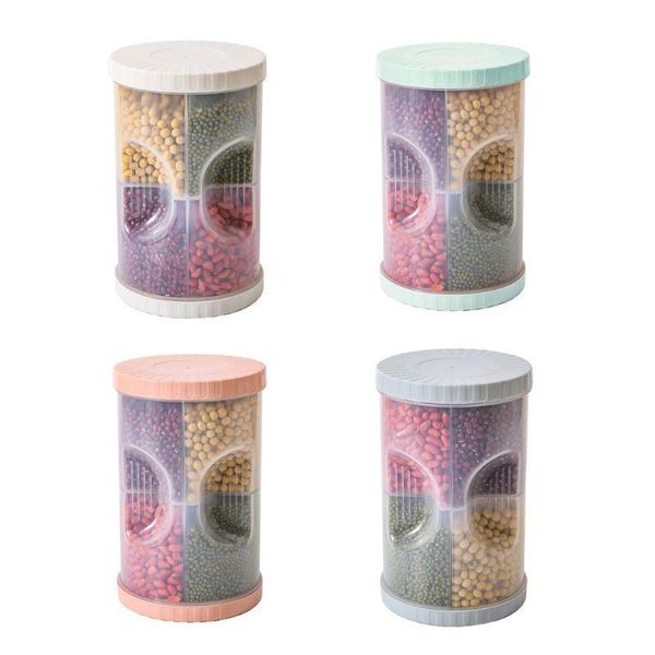 storage bottles & jars plastic cereal box 4 separate grid rice flour grain container seal 53cb
storage bottles & jars plastic cereal box 4 separate grid rice flour grain container seal 53cb