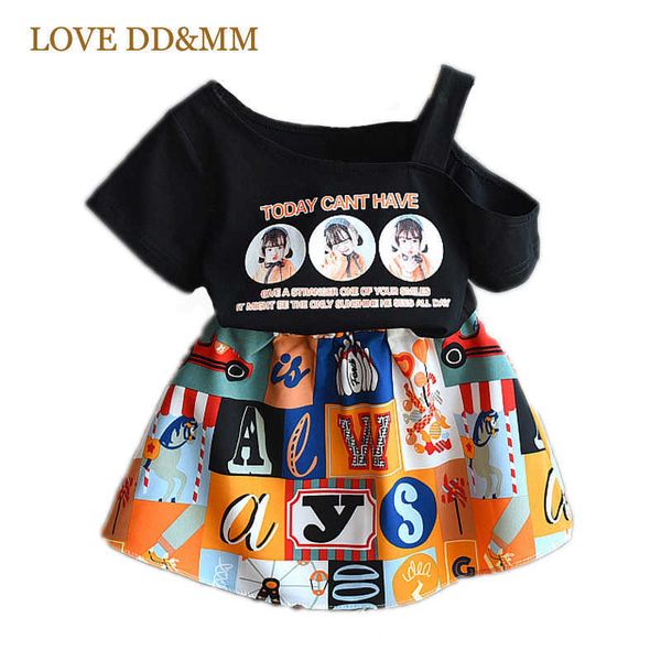 love dd&mm girls sets children's clothing girls cute letter printed short-sleeved t-shirts + geomtric skirts suits 210715, White
love dd&mm girls sets children's clothing girls cute letter printed short-sleeved t-shirts + geomtric skirts suits 210715, White