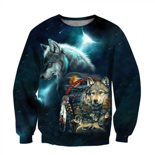 couple sweater 3d digital hungry wolf print pattern mens printed hoodies visual impact party punk goth round neck sweatshirt hoodie, Black
couple sweater 3d digital hungry wolf print pattern mens printed hoodies visual impact party punk goth round neck sweatshirt hoodie, Black