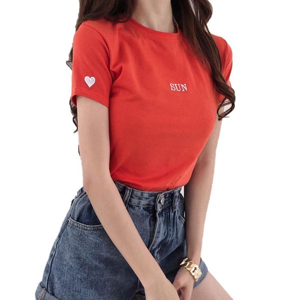 women's t-shirt volocean 2021 summer woman t shirt simple t-shirts for women female embroidery casual o-neck tee 7 color, White
women's t-shirt volocean 2021 summer woman t shirt simple t-shirts for women female embroidery casual o-neck tee 7 color, White