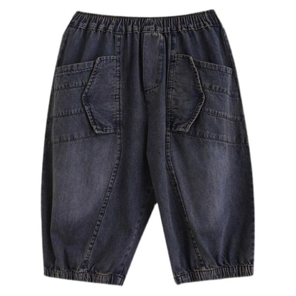 women's jeans women harem elastic waist spring floral embroidery chinese style denim pant calf length trousers lady casual loose pants, Blue
women's jeans women harem elastic waist spring floral embroidery chinese style denim pant calf length trousers lady casual loose pants, Blue