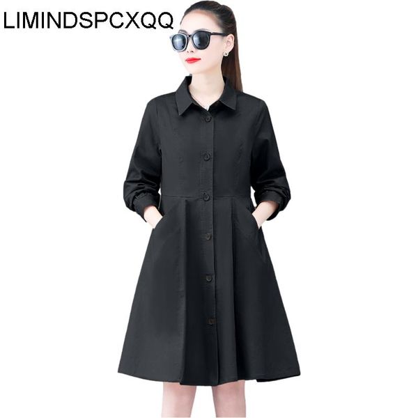 women's trench coats chic windbreaker womens middle long british style coat spring autumn 2021 loose korean fashion casual mid-length, Tan;black
women's trench coats chic windbreaker womens middle long british style coat spring autumn 2021 loose korean fashion casual mid-length, Tan;black