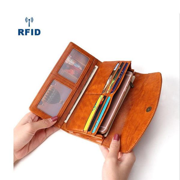 wallets woman wallet genuine leather long s purse with phone zipper coin pocket girls money bag rfid antitheft, Red;black
wallets woman wallet genuine leather long s purse with phone zipper coin pocket girls money bag rfid antitheft, Red;black