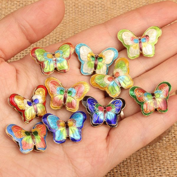 10pcs chinese cloisonne enamel colorful diy butterfly beads jewelry making wholesale accessories earrings necklace bracelet jewellery, Black
10pcs chinese cloisonne enamel colorful diy butterfly beads jewelry making wholesale accessories earrings necklace bracelet jewellery, Black