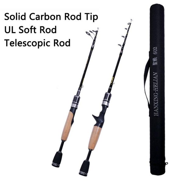 boat fishing rods carbon ul ultra light solid tip rod portable spinning casting lure pole with bag tackle -40
boat fishing rods carbon ul ultra light solid tip rod portable spinning casting lure pole with bag tackle -40