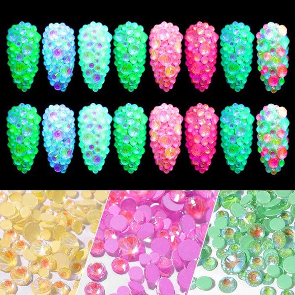pack luminous crystal mixed size nail art rhinestones 3d glitter diamond jewelly glow in the dark ornaments nails decorations, Silver;gold
pack luminous crystal mixed size nail art rhinestones 3d glitter diamond jewelly glow in the dark ornaments nails decorations, Silver;gold