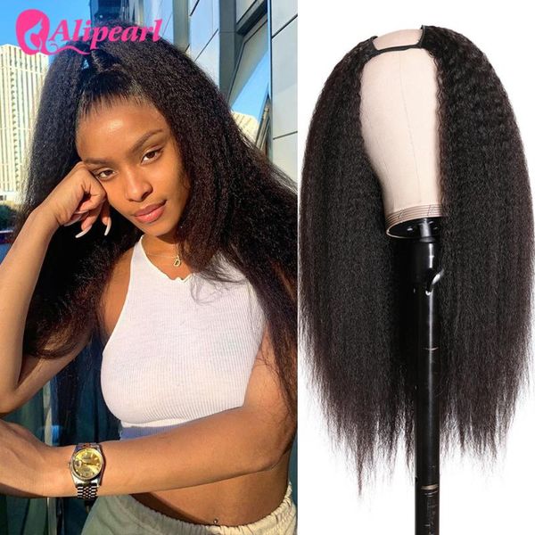 lace wigs alipearl hair u part wig kinky straight human for black women 250% density brazilian remy glueless middle shape, Black;brown
lace wigs alipearl hair u part wig kinky straight human for black women 250% density brazilian remy glueless middle shape, Black;brown