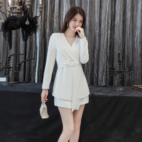 two piece dress women 2 set fashion suit long sleeve jacket + high waist irregular skirt pants 2piece, White
two piece dress women 2 set fashion suit long sleeve jacket + high waist irregular skirt pants 2piece, White