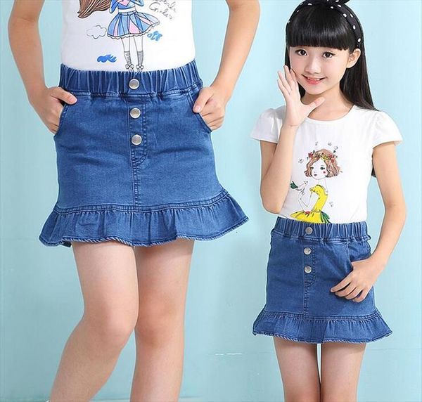 girls summer denim ruffled women skirts jeans rivet baby party jean children kids fashion clothing, Blue
girls summer denim ruffled women skirts jeans rivet baby party jean children kids fashion clothing, Blue