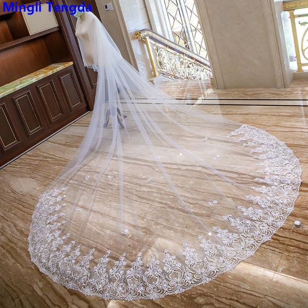 bridal veils mingli tengda sequin lace cathedral veil 3.5 m long wedding two layers sticky drill flowers cove face mariage, Black
bridal veils mingli tengda sequin lace cathedral veil 3.5 m long wedding two layers sticky drill flowers cove face mariage, Black