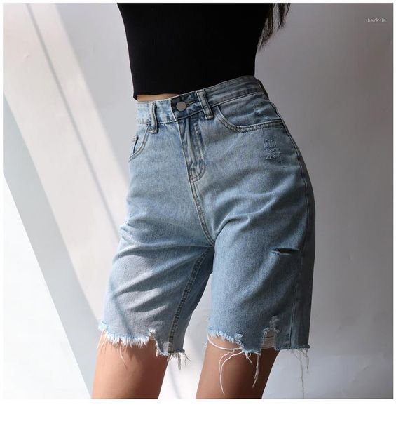 women's shorts high waist hole tassels slim cyclist denim jeans summer straight women zipper, White;black
women's shorts high waist hole tassels slim cyclist denim jeans summer straight women zipper, White;black