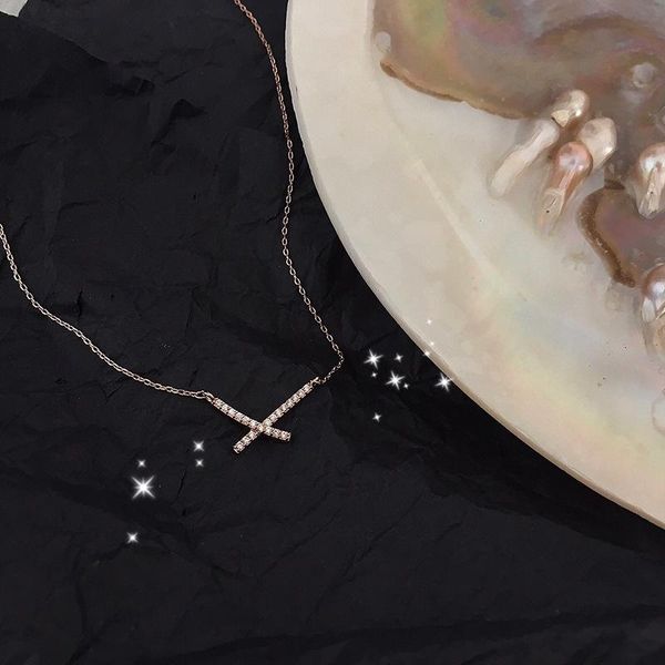 letter necklace light luxury niche design sense cross clavicle chain ins cold wind 2021 tide pendant necklaces, Silver
letter necklace light luxury niche design sense cross clavicle chain ins cold wind 2021 tide pendant necklaces, Silver