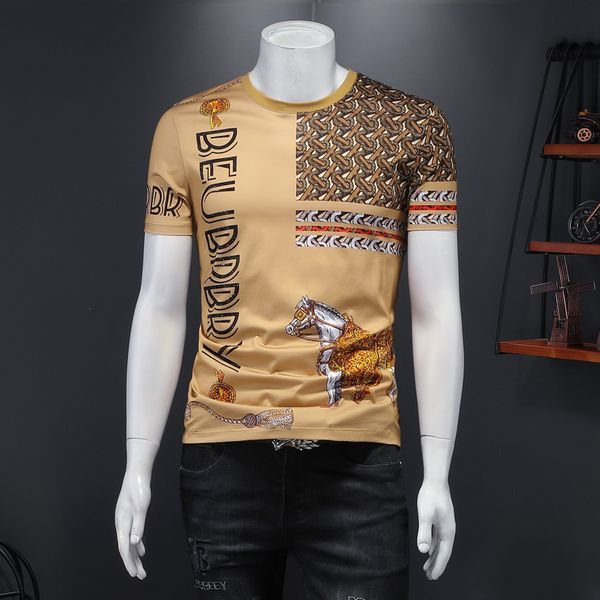 2021 summer trend embroidery animal letter printing short-sleeved t-shirt slim half-sleeved men's fashion casual bottoming shirt, White;black
2021 summer trend embroidery animal letter printing short-sleeved t-shirt slim half-sleeved men's fashion casual bottoming shirt, White;black