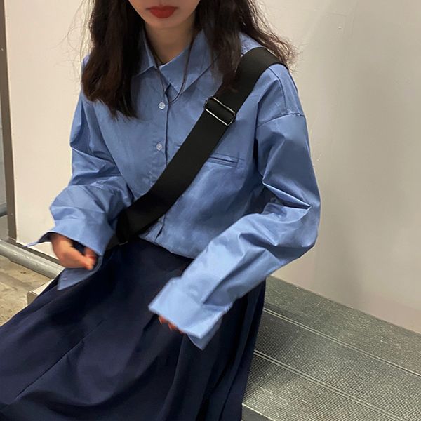 3 colors 2021 spring loose Women Tops and Blouses breif autumn Womans sun protection pocket Long Sleeve Shirts (F3905), White
3 colors 2021 spring loose Women Tops and Blouses breif autumn Womans sun protection pocket Long Sleeve Shirts (F3905), White