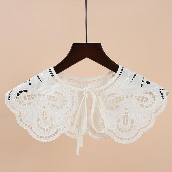 bow ties korean style fake collar shawl wrap for women floral embroidered accessories doll shirt detachable false collars, Black;gray
bow ties korean style fake collar shawl wrap for women floral embroidered accessories doll shirt detachable false collars, Black;gray