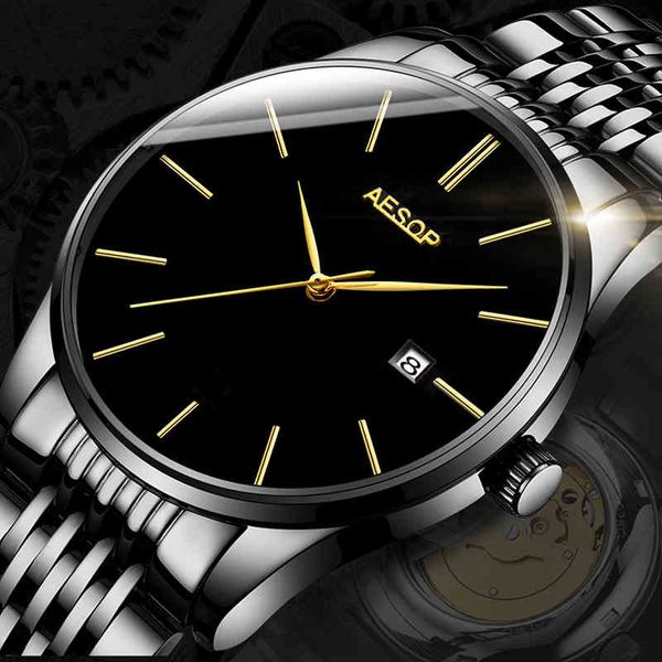 sapphire automatic watch aesop men luxury mechanical stainless steel waterproof masculino, Slivery;brown
sapphire automatic watch aesop men luxury mechanical stainless steel waterproof masculino, Slivery;brown