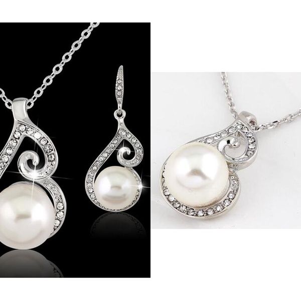 factory pearl women crystal new pendant earring fashion set 925 silver chain necklace jewelryb3ym
factory pearl women crystal new pendant earring fashion set 925 silver chain necklace jewelryb3ym