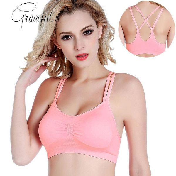 gym clothing cross beauty back sports bra quick dry elastic comfortable wireless cut out push up yoga running fitness, White;black
gym clothing cross beauty back sports bra quick dry elastic comfortable wireless cut out push up yoga running fitness, White;black