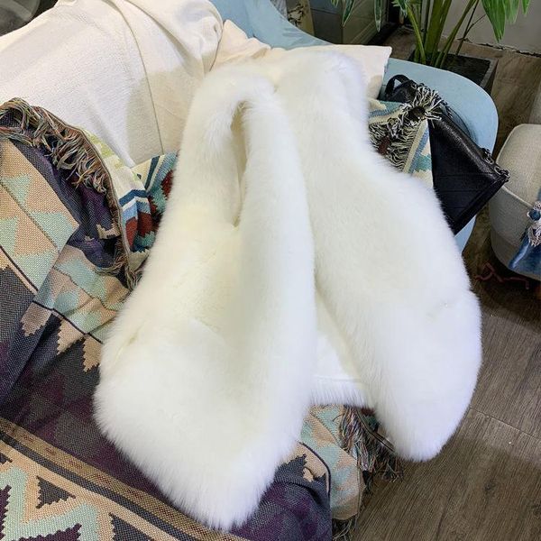 women's vests white fur grass plush wool outwear waistcoat loose over coat vest sleeveless cloth winter clothes underwaist for women gi, Black;white 
women's vests white fur grass plush wool outwear waistcoat loose over coat vest sleeveless cloth winter clothes underwaist for women gi, Black;white