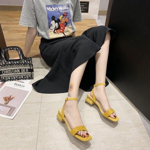 dress shoes black beige yellow flock sandals women elegant chunky heel summer ankle buckle open toe sandalias de mujer
dress shoes black beige yellow flock sandals women elegant chunky heel summer ankle buckle open toe sandalias de mujer