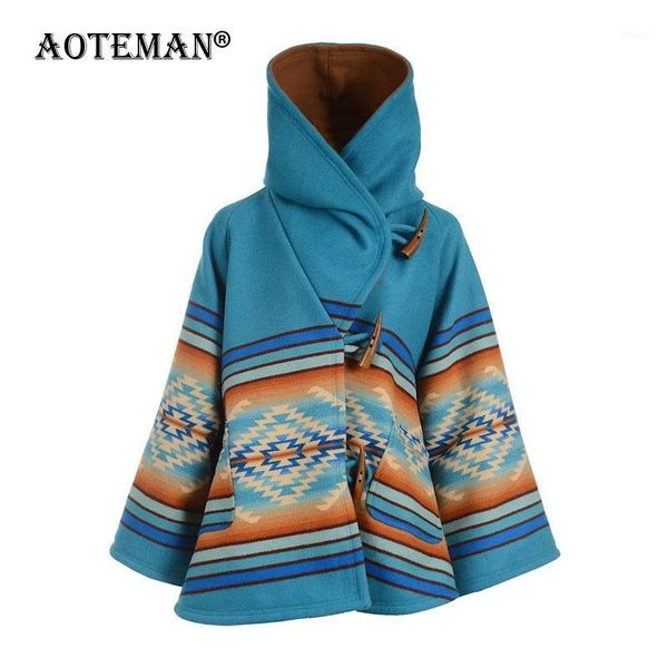 women's wool & blends women jackets winter hooded elegant cape coat print 2021 warm outerwear flare sleeve loose female ll077, Black
women's wool & blends women jackets winter hooded elegant cape coat print 2021 warm outerwear flare sleeve loose female ll077, Black