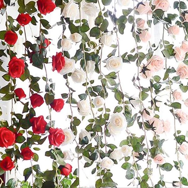 decorative flowers & wreaths artificial rose vine hang flower for home wall decor or garden fence rattan fake plant leaf garland romantic we
decorative flowers & wreaths artificial rose vine hang flower for home wall decor or garden fence rattan fake plant leaf garland romantic we