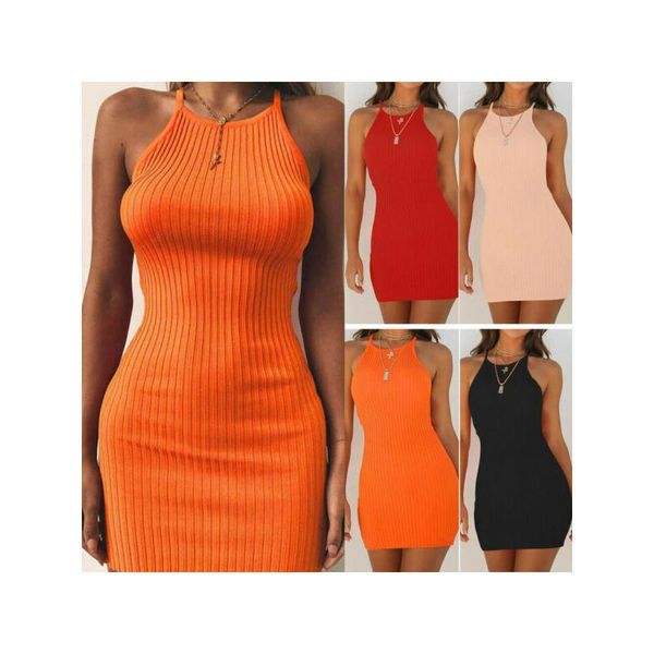 casual dresses women's ladies summer sleeveless solid colour ribbed o-neck slim fitting bodycon mini strappy clubwear party, Black;gray
casual dresses women's ladies summer sleeveless solid colour ribbed o-neck slim fitting bodycon mini strappy clubwear party, Black;gray