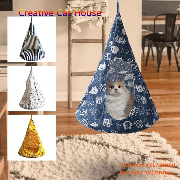cat beds & furniture oxford fabric conical nest hammock hanging bed tent cone shape breathable linen sponge cage cover pet supplies
cat beds & furniture oxford fabric conical nest hammock hanging bed tent cone shape breathable linen sponge cage cover pet supplies