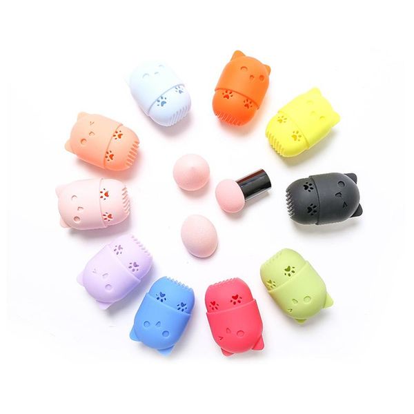 sponges, applicators & cotton portable powder puff holder sponge makeup tools drying case soft colorful silicone cosmetic cleaning storage b
sponges, applicators & cotton portable powder puff holder sponge makeup tools drying case soft colorful silicone cosmetic cleaning storage b
