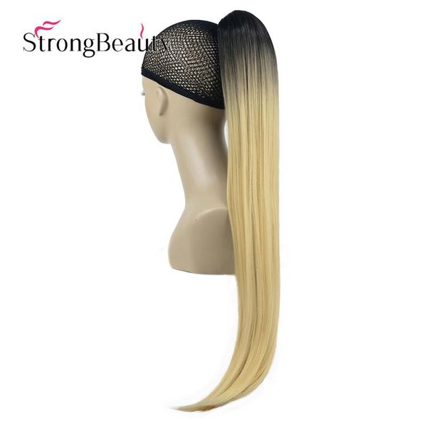 synthetic wigs strongbeauty long straight ponytail clip in pony tail ombre hair on piece, Black
synthetic wigs strongbeauty long straight ponytail clip in pony tail ombre hair on piece, Black