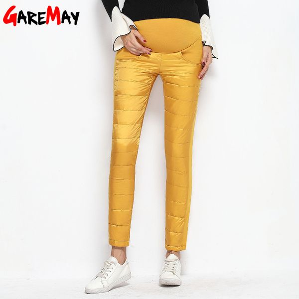 warm down pants for women winter high waist trousers thickening velvet causa pantalones mujer elastic garemay 210428, Black;white
warm down pants for women winter high waist trousers thickening velvet causa pantalones mujer elastic garemay 210428, Black;white