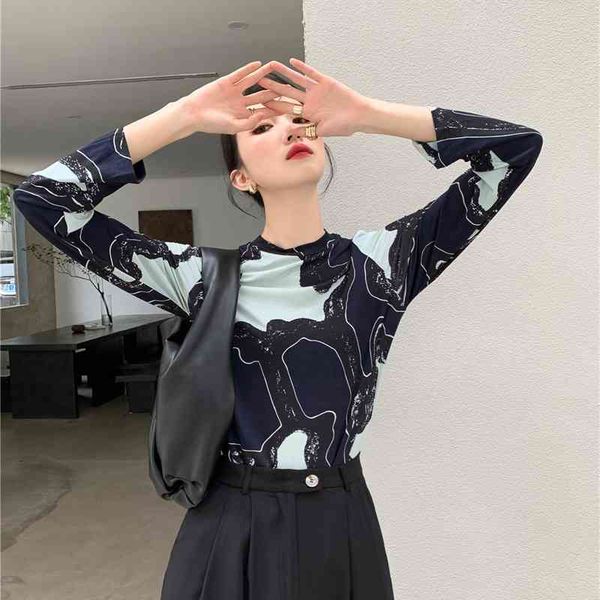 women's t-shirt abstraction print long sleeve women elasticity tshirt crewneck t shirt ladies designer crew neck bodycon tee w, White
women's t-shirt abstraction print long sleeve women elasticity tshirt crewneck t shirt ladies designer crew neck bodycon tee w, White