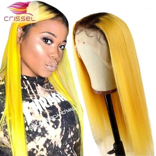 crissel 13x6x1 ombre yellow straight lace wig pre plucked 150% front human hair brazilian hair1, Black;brown 
crissel 13x6x1 ombre yellow straight lace wig pre plucked 150% front human hair brazilian hair1, Black;brown