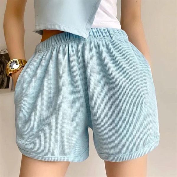 women's shorts summer korean casual high-waist breathable sports style waffle biscuit wide-leg home female, White;black
women's shorts summer korean casual high-waist breathable sports style waffle biscuit wide-leg home female, White;black