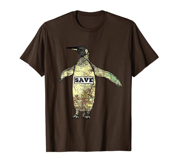 save the penguins t-shirt,, White;black